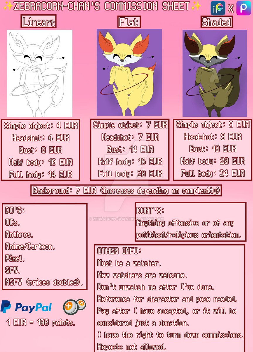 Zebracorn_chan's tweet photo. I am a self taught 2D and 3D artist, I started studying online since 2015 and my main styles are manga, cartoon and pixel. I am open for commissions to recreate any character in my styles!

You can contact me on DMs if interested! https://t.co/QhXxlDY0oA