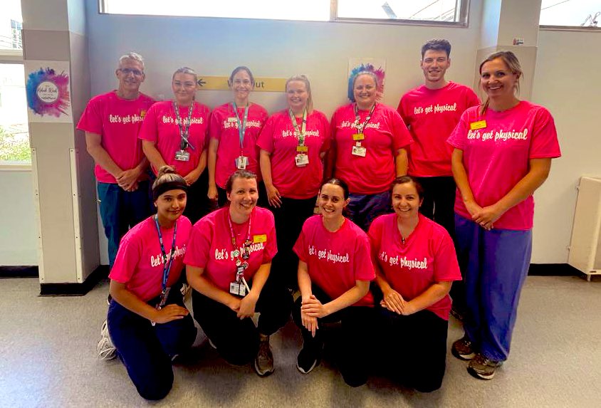 ICU Rehab Week….

Here are some of our wonderful Rehab Champions in their ICU Rehab T-shirts 🤩 

This is a truly inspirational multi disciplinary bunch of #RehabLegends

Drs, nurses, physio and speechies… all going above and beyond for our patients each day 💪🏻 #ICURehabDay23