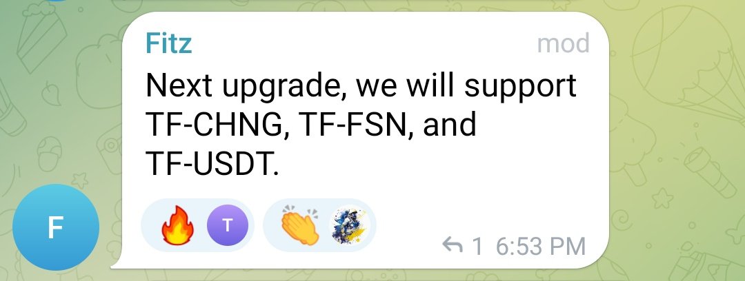 Not only @padFSN will boost the @FUSIONProtocol ecosystem but also it will boost our pockets 😁 You can join in the launchpad sales if you're a holder of $CHNG, $FSN or #USDT. Good news for the holders of 𝗧𝗙 𝗖𝗛𝗡𝗚, 𝗧𝗙 𝗙𝗦𝗡 𝗼𝗿 𝗧𝗙 𝗨𝗦𝗗𝗧 🔥 Can't wait anymore 🙌