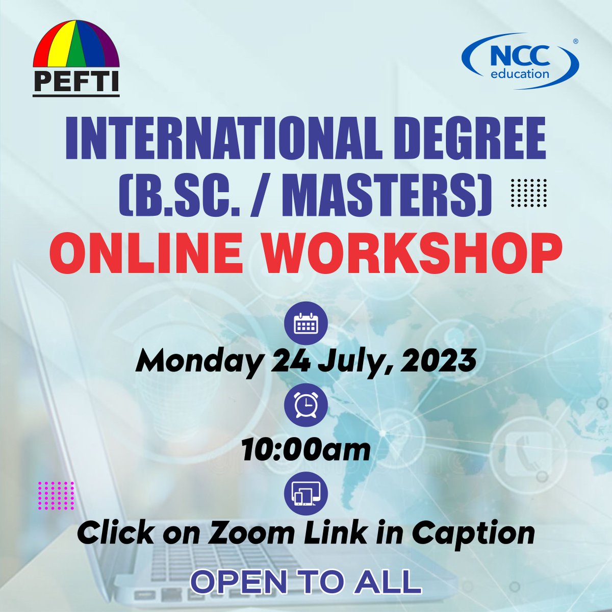 peftiFilm's tweet photo. Study Abroad, with PEFTI NCC
  
Start your program in your home country, Finish in a University Abroad

PEFTI Film Institute is inviting you to a scheduled Zoom meeting
 Time: Jul 24, 2023 10:00 AM 
 Join Zoom Meeting Link
 https://t.co/hw00xqB5se

 For more info: 08109832431 https://t.co/xY5vGrCUBt