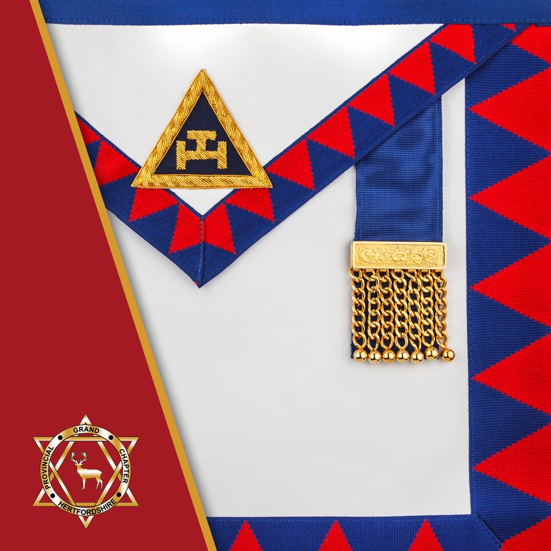 Royal Arch Regalia - Provincial Apron

When you've been through the chair of the Chapter and you'll lucky enough to be appointed to provincial office. You change your apron from one with red ribbons to one with blue tassels.

#RoyalArch #Freemasons