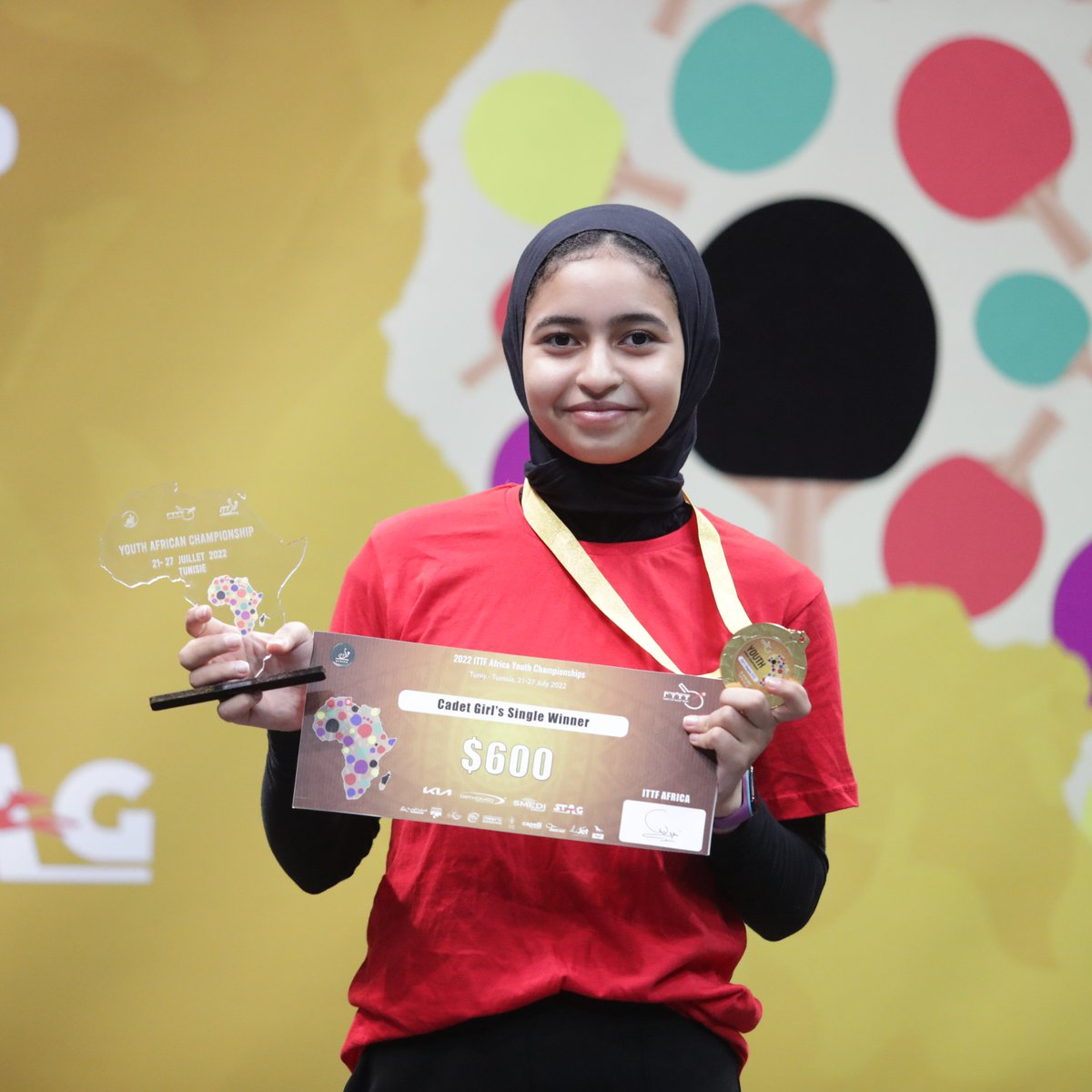 ITTFAfrica's tweet image. 2022 🤝🏿 2023.

Never change ELBASOUMY Habiba. 

#BackToBackchamp #ittfaychamps23