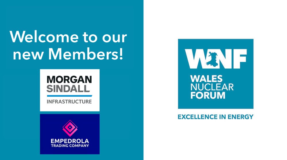 A very warm welcome to our new members, Morgan Sindall Infrastructure and Empedrola Trading Company Ltd.

If you are interested in joining the WNF, please check out our website walesnuclearforum.com or get in touch via membership@walesnuclearforum.com

#newmembers #nuclear
