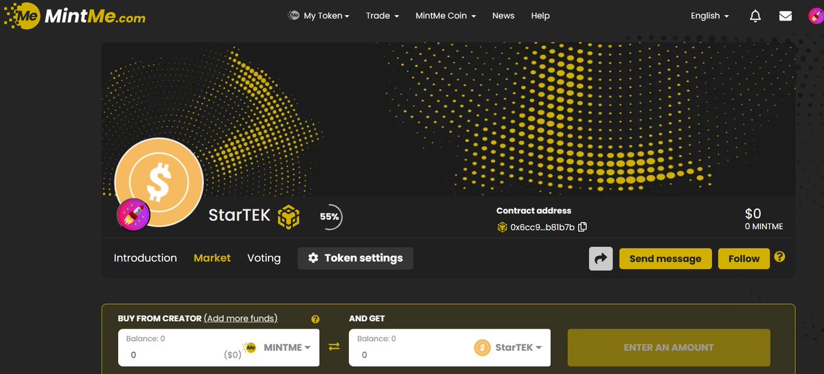 ProtocolStartek's tweet image. StarTek token was listed on Mintme Exchange. You can buy and trade now. New Artificial Intelligence Token.

mintme.com/token/StarTEK/…

startek-finance.com

#Ripple #BTC #Startek