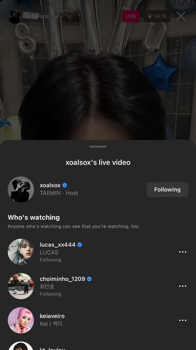 wyukheipics's tweet photo. OMG LUCAS COMMENTED ON TAEMIN'S IG LIVE https://t.co/qnvhpYCDsU
