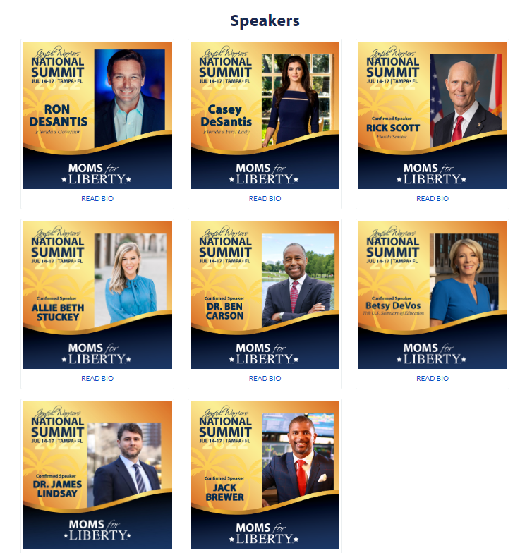 v_theclash's tweet photo. Here is more information about #DebraTisler's  and #MarilynMuller's #MomsForLiberty connections. They did a session at the 2022 #M4L summit in Tampa with other anti-publicEd speakers like: Betsy Devos, James Lindsay, and  Bridget Ziegler. https://t.co/bcTmRAU3Mt