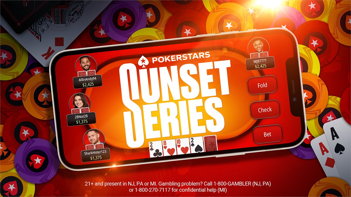 🥳 Get ready for the Sunset Series 🎉 📆 July 21st to 31st 3️⃣ 6️⃣ events 💰 $200k GTD MI/NJ 💰 $150k GTD PA 💵 buyins from $5 to $200 🎟️ Satellite packages to each of the three Summer Series tournaments at @LivePoker_PHL 🎟️ Do you plan to play the live satellites? 👇