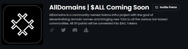 alldomains_'s tweet photo. Are you not yet part of the AllDomains family but don't want to miss the airdrop? 🪂 🪂 🪂

Join our @zealy_io page and start questing and earning XP💪

The more XP the more you $ALL earn

Link👇 https://t.co/AlVTvEbaVE