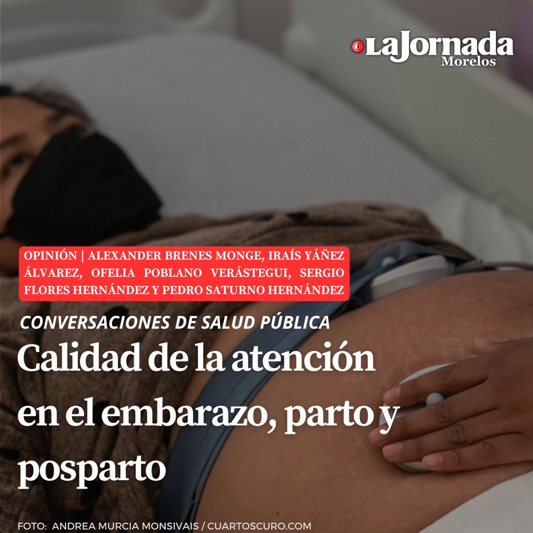 ELazcanoPonce's tweet photo. En México, la mortalidad materna persiste como uno de los problemas prioritarios de salud.

Les invito a leer este artículo sobre calidad de la atención durante el embarazo, parto y posparto, a cargo de investigadoras/es del CIEE-@inspmx: https://t.co/M2UNp7gZA8 https://t.co/1zDYIOmac7
