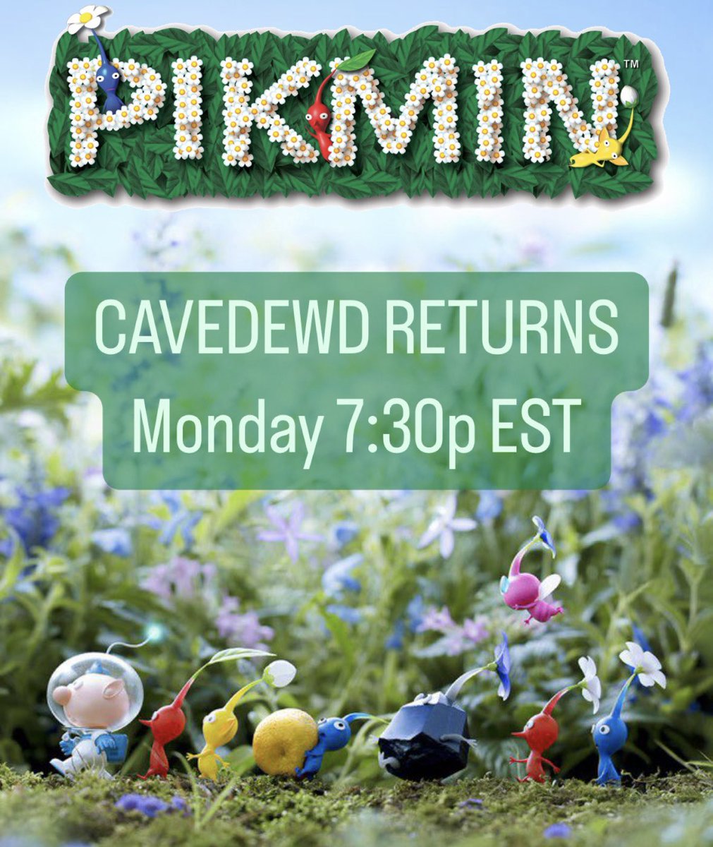CaveDewd's tweet photo. Back again playing Pikmin 1 for the first time! This game is more brutal than anticipated but I love it!

See you tonight, 7:30p EST!

https://t.co/ZVKYSMe3dg

 #pikmin #Pikmin1 #pikmin4 #twitch https://t.co/bxOuybFbbA