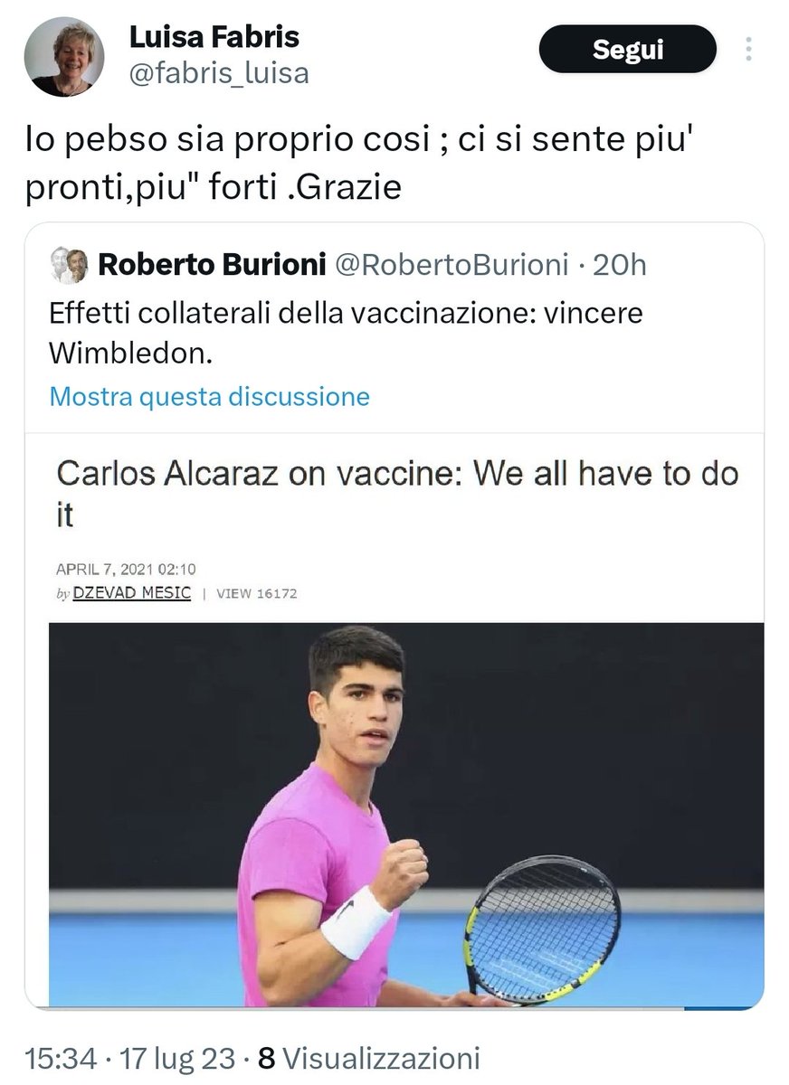 "Ci si sente più pronti, più forti"