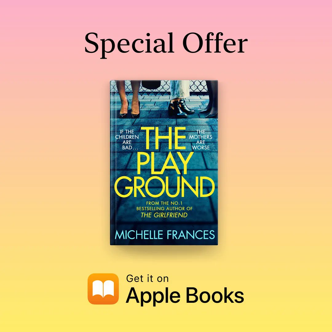 If the children are bad . . .  The mothers are worse 👀

The gripping new thriller by Michelle Frances is 99p in ebook for a limited time only on Apple Books!

Grab your copy of The Playground now: buff.ly/3D7Os6O