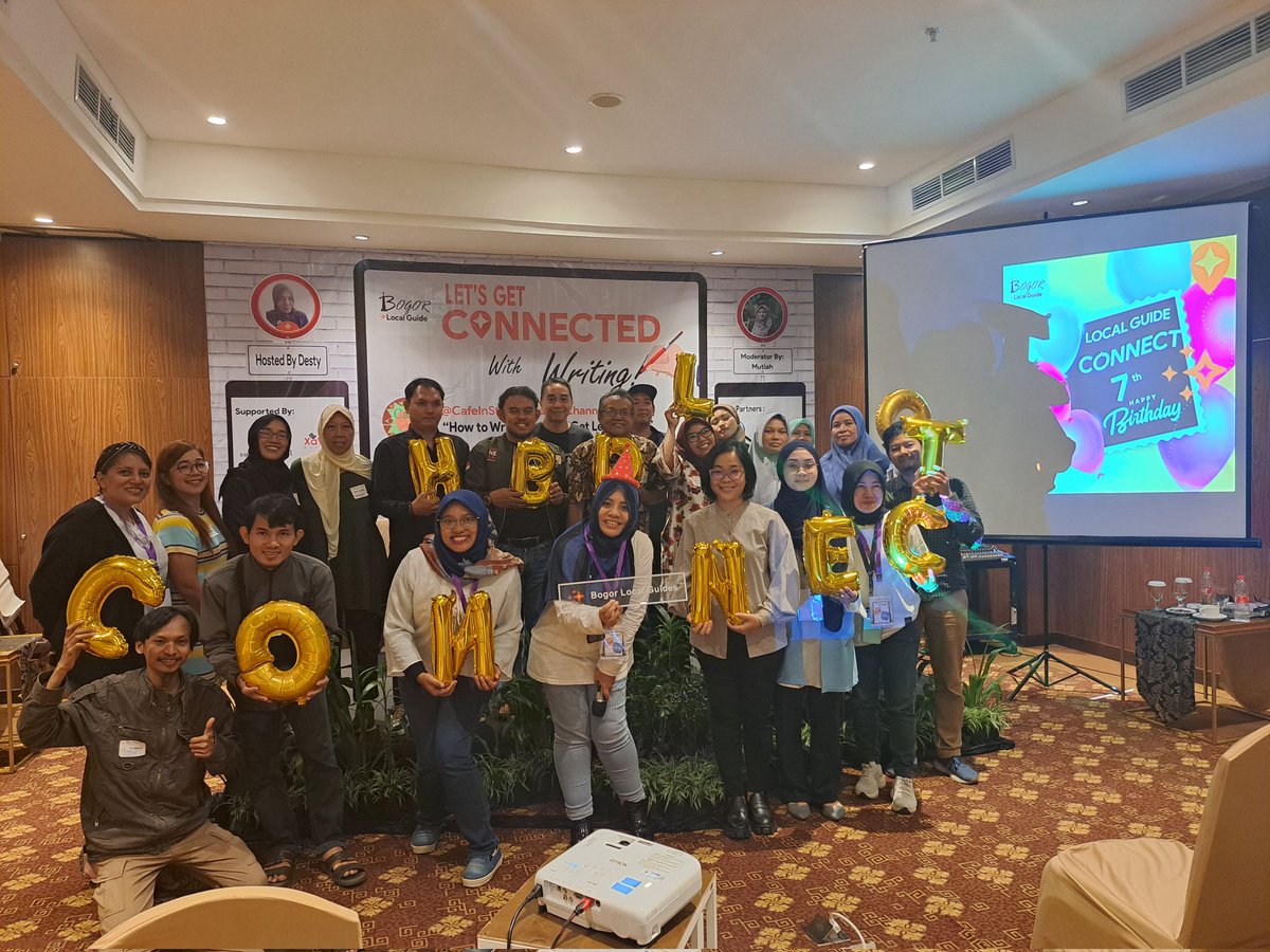 detrisa's tweet photo. Happy 7th Anniversary #LocalGuideConnect from ๐ฎ๐ฉ Finally, the event & celebrations with #BogorLocalGuide has Done with successful๐โจ
Thank you to the team who helping me & all the sponsors so I can host this event for free @ Swiss-Belhotel Bogor ๐คฉ I am design the card 4 #LGC7 https://t.co/gqD89cdKTX