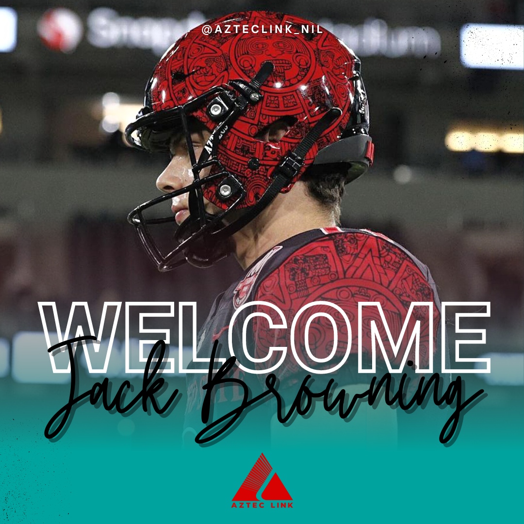 Welcome Jack Browning (@jackbrowning131) to Aztec Link. We’re excited to partner with you! Team: @AztecFB Position: Kicker/Punter Class: Senior Hometown: Lakeside, CA Learn more at l8r.it/HdrE #StudentAthlete #NIL #SanDiegoState #SDSU #NFL