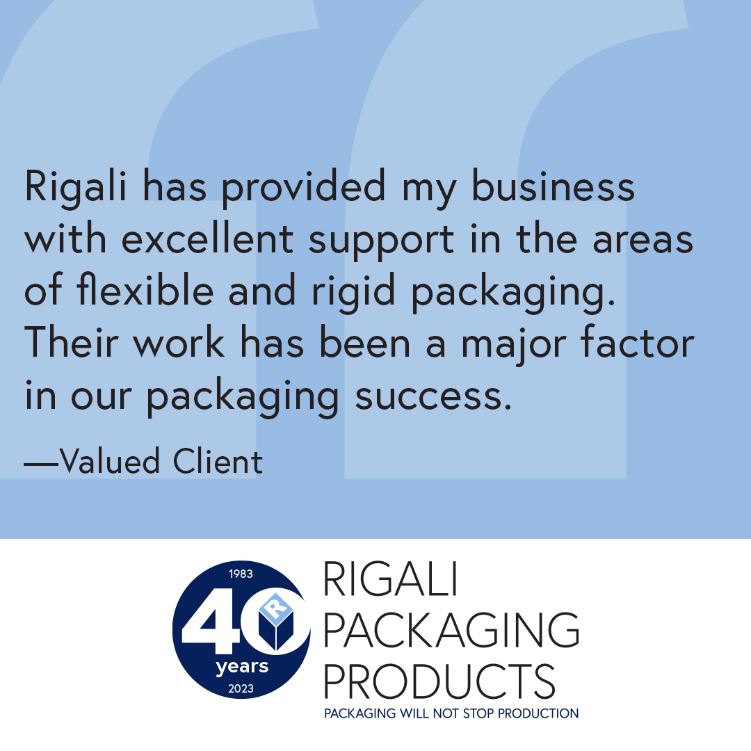 Rigali has provided my business with excellent support in the areas of flexible and rigid packaging. Their work has been a major factor in our packaging success. —Valued Client
…..
#rigalipackaging #custompackaging #packagingsolutions #packaginginnovation #consultationservices
