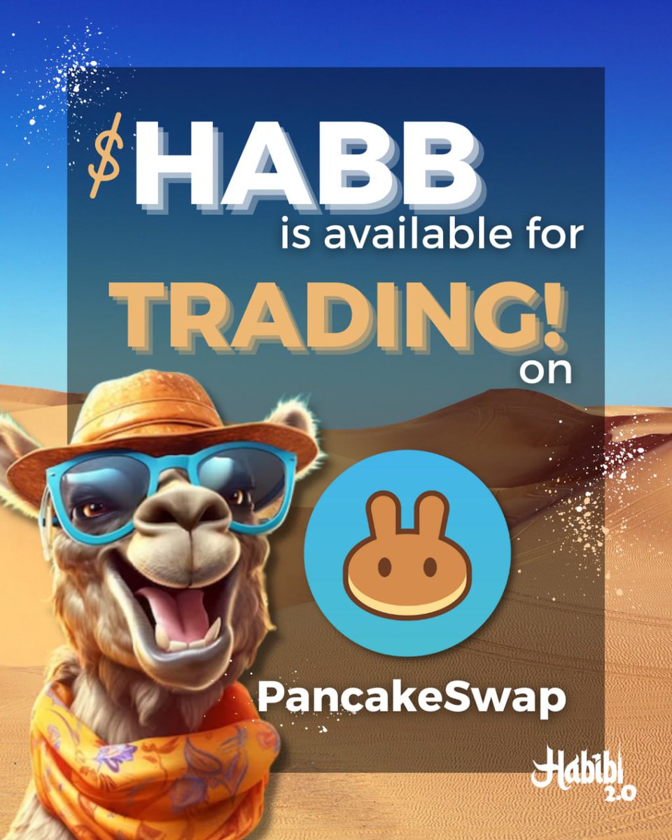🟢🤑 $HABB NOW LIVE FOR TRADING! 🤑🟢

🔵 Dex: Pancakeswap

✔️ $HABB Contract Address (BEP-20): 0x61221f03E788F1BB8669e9C60549555b5a38d765

✅ IDO Distribution: Airdrop of $HABB will be done at 2:05 PM UTC 
#memecoin #bnb