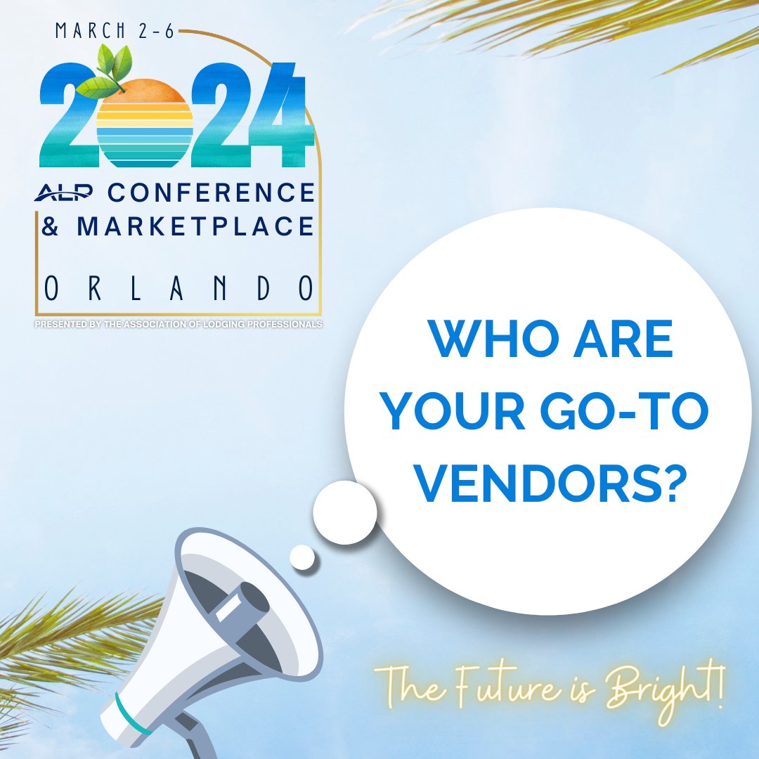 ALPLodging's tweet image. 🌟 Attention Lodging Pros 🌟
Share your guests&apos; favorite amenities &amp;amp; offerings! Which must-have vendors should join the 2024 ALP Conference &amp;amp; Marketplace? 🛍️ Comment below! ✨💬 

#ALPConference2024 #GuestFavorites #VendorWishlist #LodgingVendors