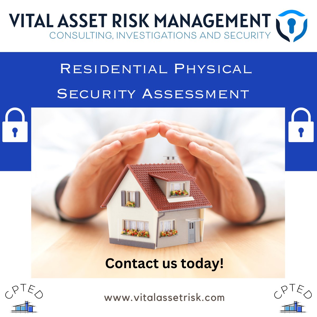 Vital_Asset_Sec's tweet image. New homeowner or Realtor? Enhance safety with our scalable residential security assessments, including CPTED concepts. Contact us to explore options! #CPTED #YYCRealEstate #SecurityConsulting #RiskAssessment #HomeSecurity #YYCRealtors