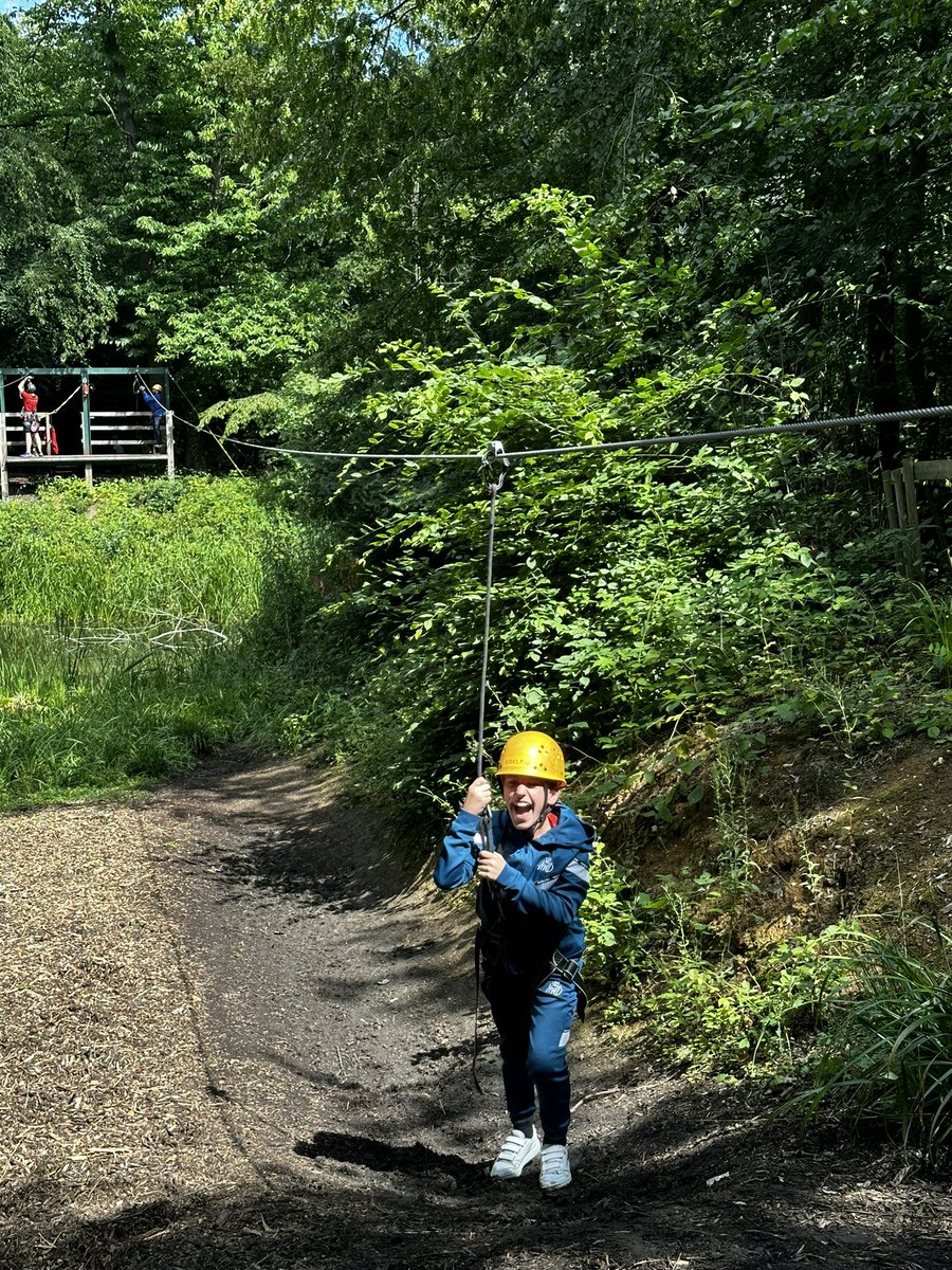 MrsSmithGBS's tweet photo. Group 1 having fun at @GoresbrookSc ziplining https://t.co/h8aFCTpxdG