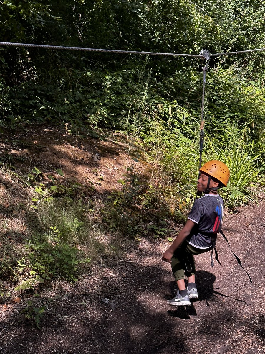 MrsSmithGBS's tweet photo. Group 1 having fun at @GoresbrookSc ziplining https://t.co/h8aFCTpxdG