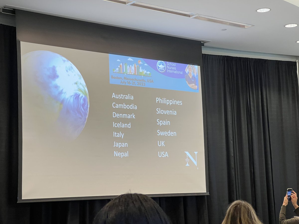 Carmen Sceppa, MD, PhD, FGSA, Dean of the <a href="/Northeastern/">Northeastern U.</a> University <a href="/NUBouve/">Bouvé College of Health Sciences at Northeastern</a> College of Health Sciences welcomes School Nurses from at least 15 countries around the globe! <a href="/schoolnurses/">NASN, Inc.</a> <a href="/MSNOmass/">MSNO</a> #GlobalNursing #ChildHealth