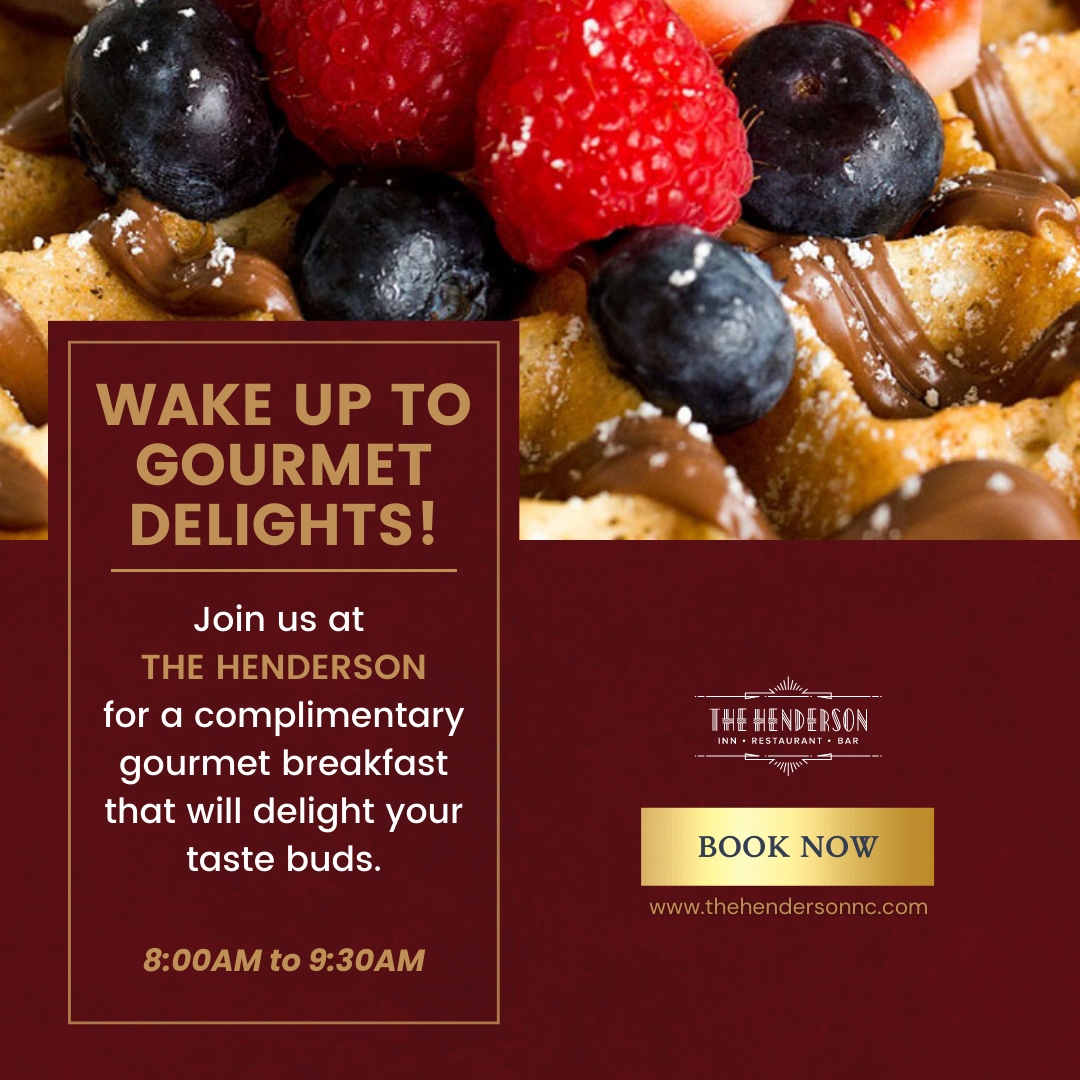 Start your day with gourmet delights at The Henderson! 

Join us for a complimentary breakfast that will awaken your taste buds and set the perfect tone for an incredible day ahead. 🌅☕🍳 

#GourmetBreakfast #MorningIndulgence