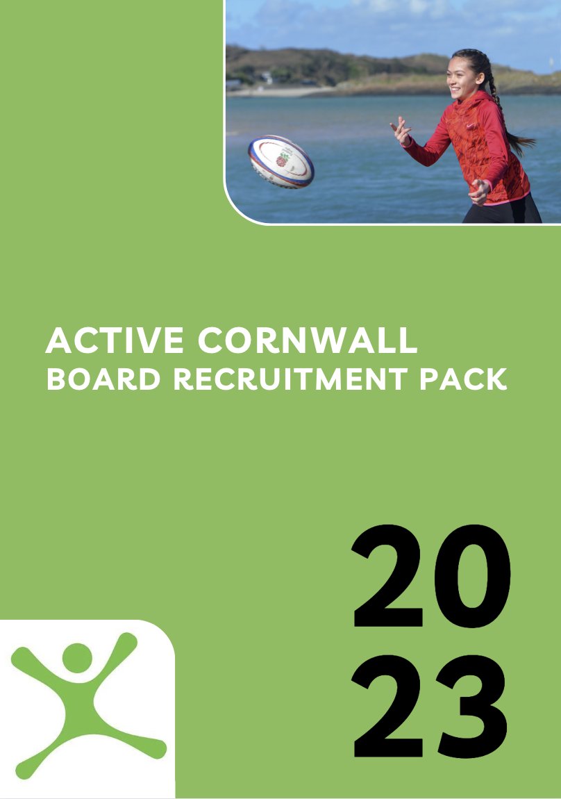 We're recruiting to our Board! 

Could you help shape the future of Active Cornwall? 

If so we'd like to hear from you.

You'll find our Board Recruitment Pack and details of how to register your interest on our website: 

activecornwall.org/who-we-are-wha…