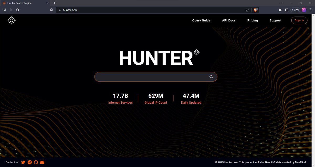 DailyCTI's tweet photo. Need a #Shodan alternative?

Try https://t.co/ybcHO4F3E3

@HunterMapping

#CyberSecurity #CTI #ThreatIntel #OSINT #infosec #intelligence #investigation #searchengine #IoT #passivescan https://t.co/FTprYxdvIf