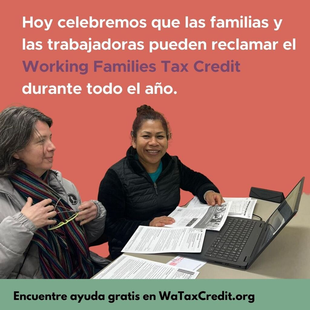 Ventures (@venturesnp) on Twitter photo Presente sus impuestos en cualquier momento antes del 31 de diciembre y obtenga su reembolso del Working Families Tax Credit.
Obtenga más información en WaTaxCredit.org Presente sus impuestos en cualquier momento antes del 31 de diciembre y obtenga su reembolso del Working Families Tax Credit.
Obtenga más información en WaTaxCredit.org