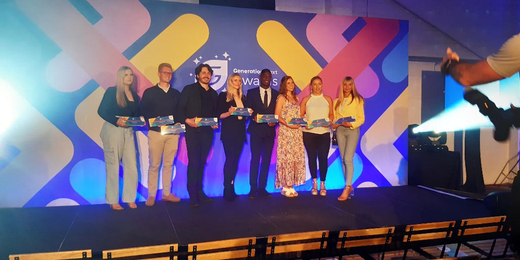 Last week, we were delighted to attend the @EMCGenNext Awards and celebrate young talent from across the East Midlands🥳 Huge congratulations to Nathan Addai @mentalrootspod, a @DerbyUni graduate who won the Equality, Diversity and Inclusion Award👏