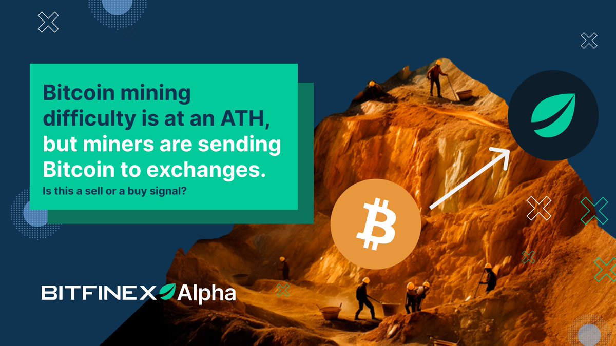 Get the latest Bitfinex Alpha!
Bitcoin mining difficulty has reached an ATH, showing that miners are clearly bullish on Bitcoin as they commit more resources to mining, hence triggering the mining difficulty 🐂
Find out what this means for the $BTC price:
ow.ly/Xp1H50Pe4s9