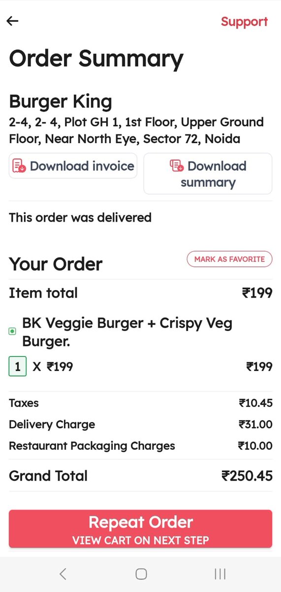 Singhal_AK's tweet image. 🍔👑 @BurgerKing, what&apos;s up with the pricing inconsistency? 😡 Ordered through @zomatocare, paid extra for same item, turns out the 🍔 was LESS than what was charged! 🤨 Please clarify!
@jagograhakjago #BurgerKing #Zomato #PricingIssue #CustomerServiceNeeded