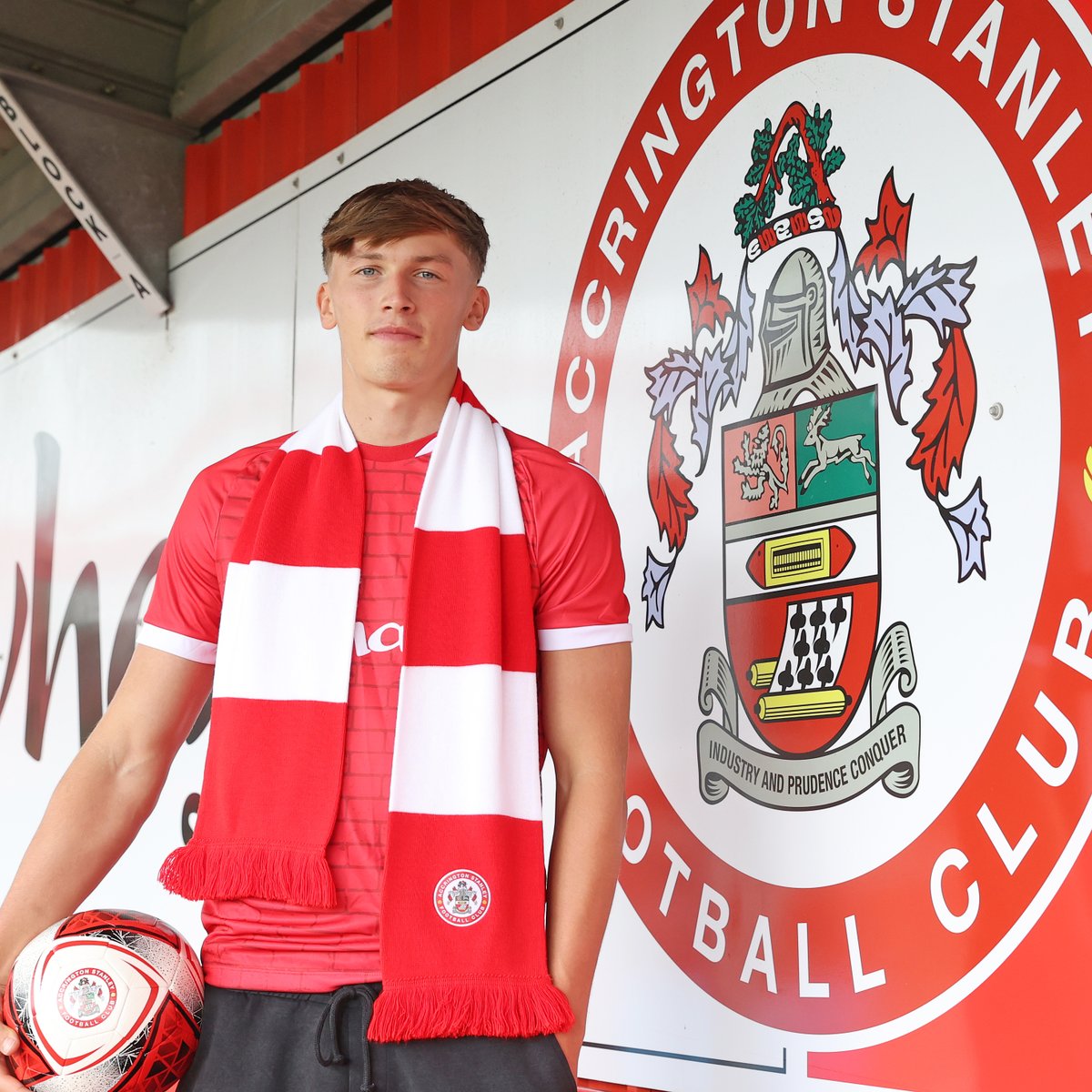 ASFCofficial's tweet photo. ✍️ #asfc have today completed the signing of defender Brad Hills from @NorwichCityFC on a season-long loan.

Welcome to the Reds, Brad!