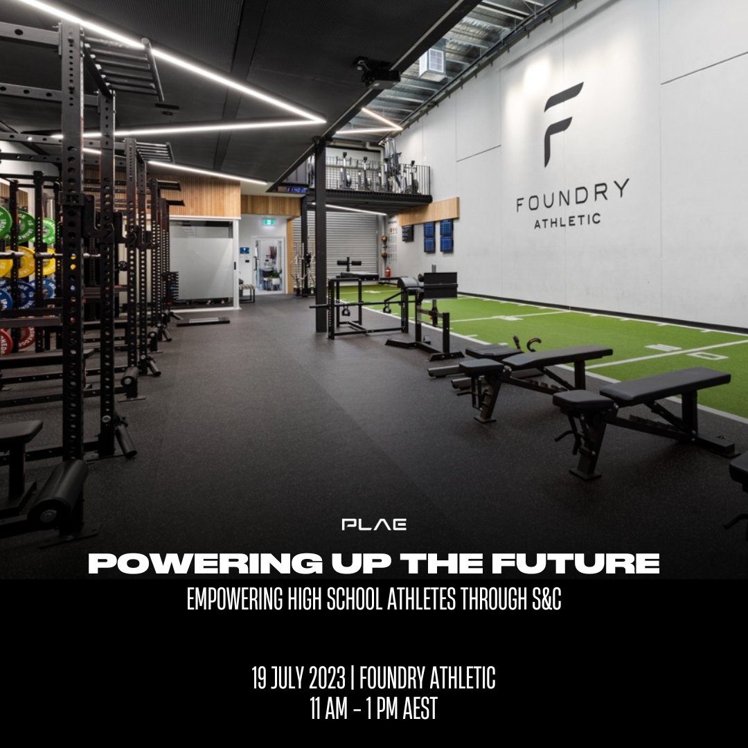 PLAE (@plaeglobal) on Twitter photo It's your last chance to register for the "Powering Up the Future" workshop, a discussion on empowering high school athletes through S&C.
🗓️ 19 July 2023
📍 Foundry Athletic (Cheltenham)
3⃣ <a href="/the_ASCA/">Aus S&C Assn</a> Reaccreditation Points
🎟️ events.plae.global/Foundry-Worksh… It's your last chance to register for the "Powering Up the Future" workshop, a discussion on empowering high school athletes through S&C.
🗓️ 19 July 2023
📍 Foundry Athletic (Cheltenham)
3⃣ <a href="/the_ASCA/">Aus S&C Assn</a> Reaccreditation Points
🎟️ events.plae.global/Foundry-Worksh…