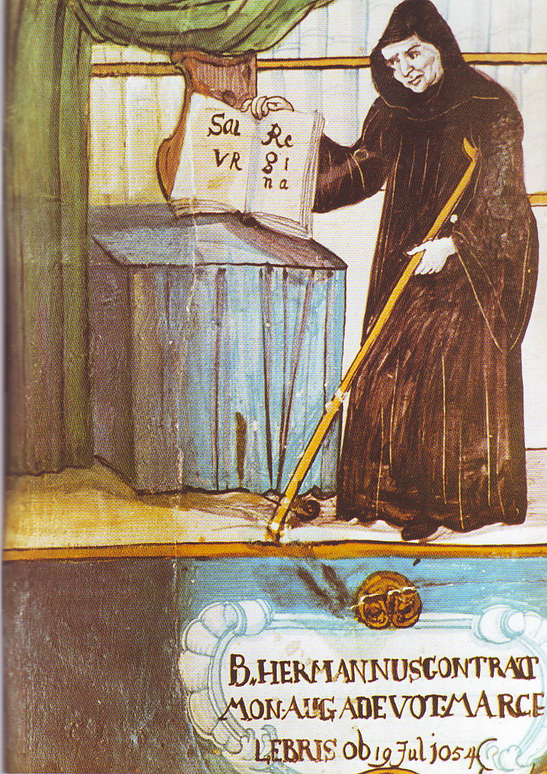 Born #OTD in 1013: Hermann of Reichenau, Benedictine monk and composer.

Several well-know sacred compositions are attributed to Hermann, including the Salve Regina, Veni Sancte Spiritus, and Alma Redemptoris Mater.

#classicalmusic
