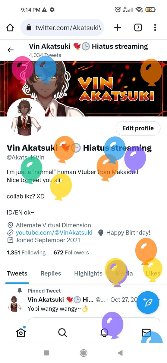 Happy birthday to me~🥳
I hope all of us get a good life ☺

Btw reaksi pertamaku: "aku hiatus kok dikasih balon? " Wkwk