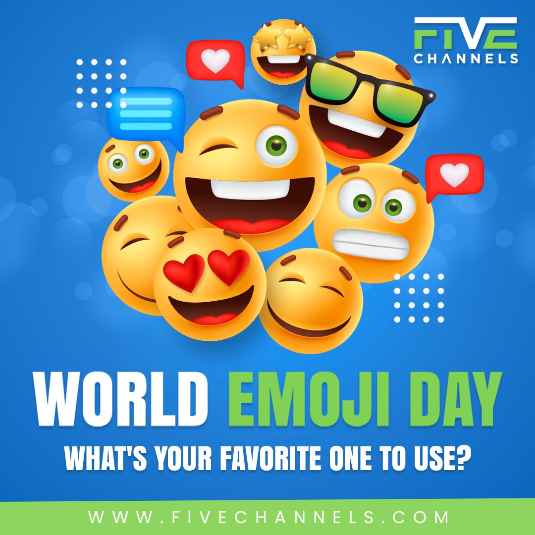 What's your favorite emoji? Drop it Below in the Comments! 

💻 FiveChannels.com
📱 (850) 792-4812

#FIveChannels #5C #EmojiDay #Emojis #Emoji