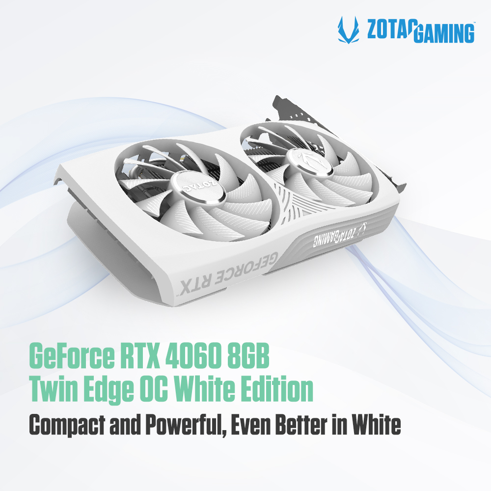 ZOTAC GAMING GeForce RTX 4060 8GB Twin Edge OC White Edition