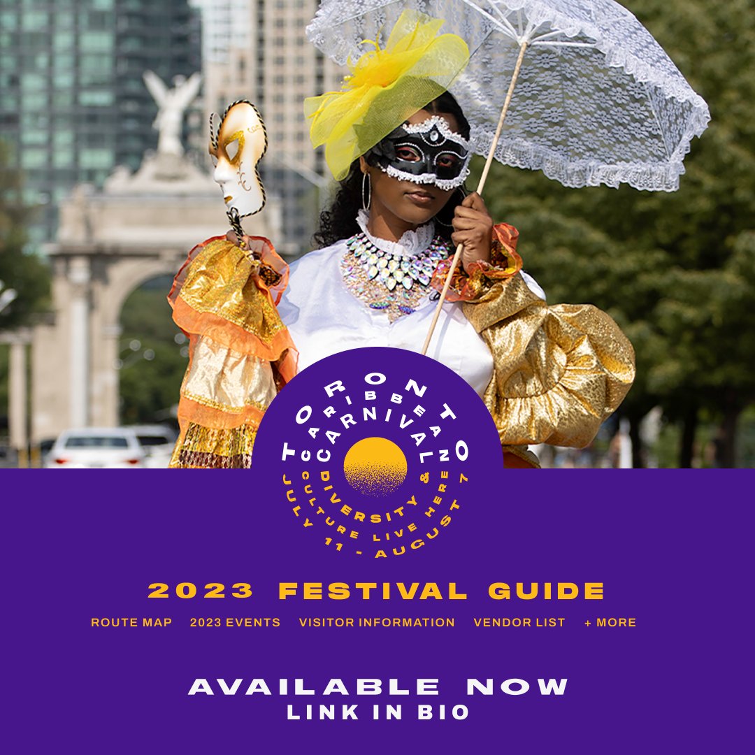 Access the Official Festival Guide online today, and don't miss a beat with Toronto Caribbean Carnival!
🗓️ ☀️
ow.ly/AoEG50PcX6U
___________________________
#TorontoCarnival #TOcarnival #DiversityandCultureLiveHere  #GoToCarnival #igToronto #Toronto #TorontoLove #Summer