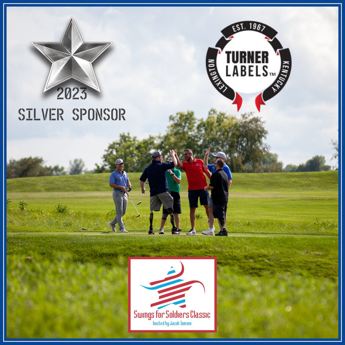 On behalf of the #SwingsForSoldiers family, THANK YOU to <a href="/TurnerLabels/">Turner Labels</a>!

Because of your support, we have an opportunity to provide our Veterans and their families safe and accessible shelter for a lifetime. 🇺🇸 #silversponsor