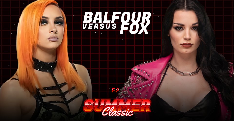 Well...this is official! At #FFPSummerClassic, <a href="/SocietyHatesBex/">Becky Balfour</a> vs <a href="/itsNinaFox/">Nina Fox</a>! Let the #BloodFeud continue!