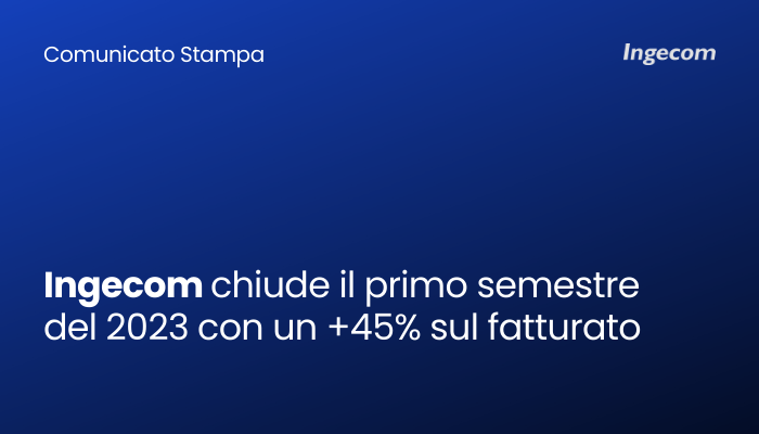 IngecomItalia's tweet image. Abbiamo un grande traguardo da celebrare! 🚀 Siamo soddisfatti perché, in questa prima parte di 2023 abbiamo raggiunto risultati positivi in termini di fatturato...superando anche le nostre aspettative iniziali.👉 ingecom.net/it/prensa/556/…

 #StayTuned #Ingecom #IngecomItalia