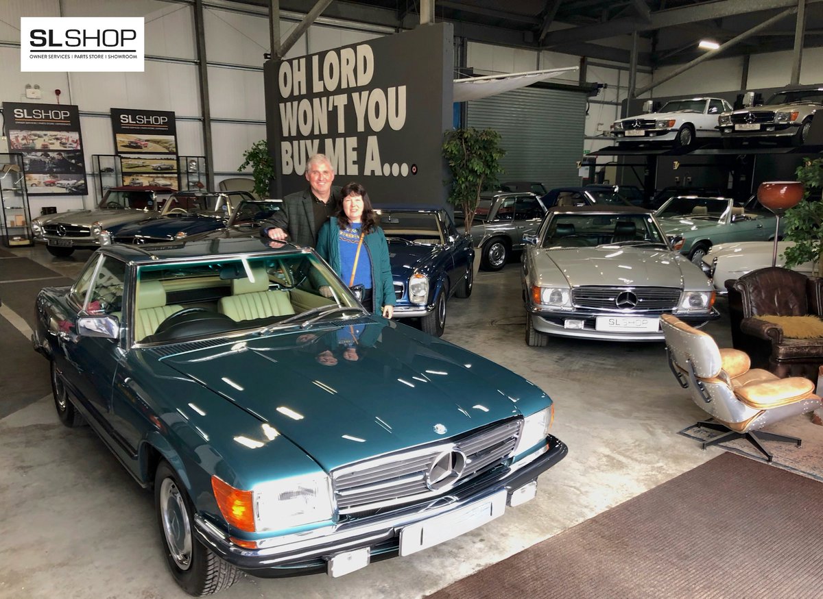 Another customer turns a dream into reality. You've a lovely 380SL there and we look forward to seeing you and the car again for on-going care. If you've always dreamed of owning an SL, why not come in, or give us a call? 01789 337070.