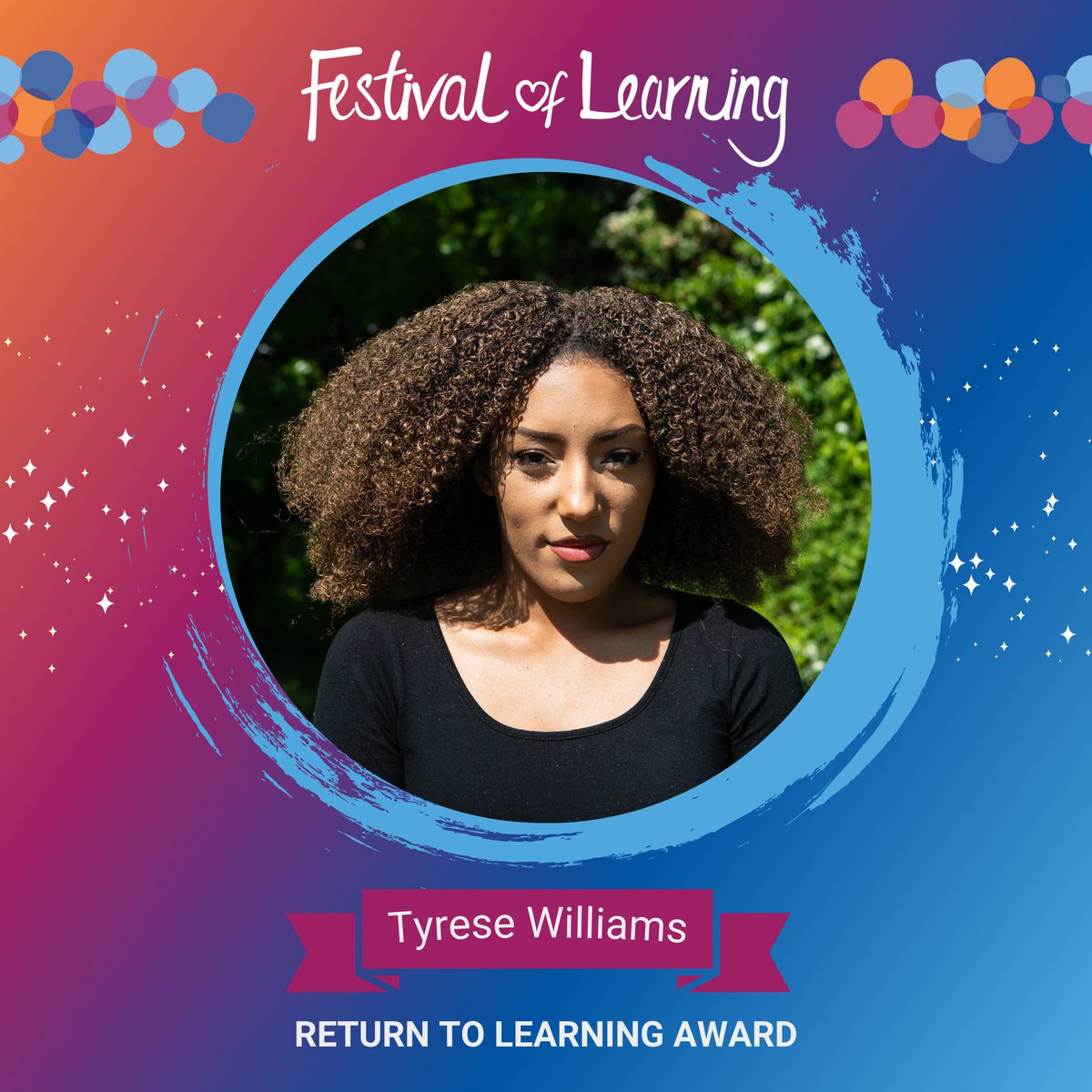 festival_learn's tweet photo. Spotlight on #FoLAwards: Tyrese Williams β¨
Tyrese found school challenging and left without GCSEs. Everything changed with her referral to @BucksAdLearning where she enrolled on an English, maths and digital skills course aimed at young parents.
π https://t.co/2pjegGVeho https://t.co/Sbeuo6Uwga