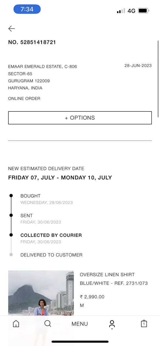 parineetasharma's tweet image. @ZARA @ZARA_Care @delhivery @help_delhivery Order id NO. 52851418721 Ordered on 28/6/23 still not delivered. Getting false dates and information but no luck until today. Articles prepaid worth 73K . #worstcustomercare #customercareexperience #zara #pain @CustomerForum