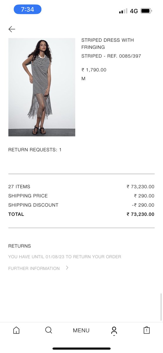 parineetasharma's tweet image. @ZARA @ZARA_Care @delhivery @help_delhivery Order id NO. 52851418721 Ordered on 28/6/23 still not delivered. Getting false dates and information but no luck until today. Articles prepaid worth 73K . #worstcustomercare #customercareexperience #zara #pain @CustomerForum