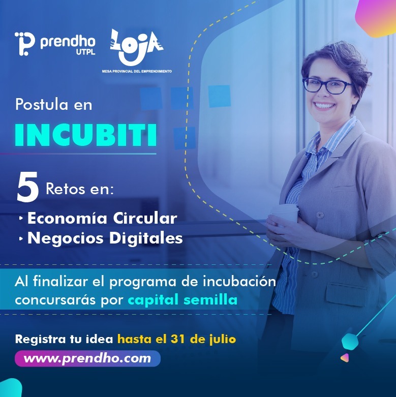UTPLAlumni's tweet photo. #UTPLAlumni ¡El momento de iniciar tu camino empresarial y hacer realidad tu idea de negocio es ahora! 📈

Postula hasta el 31 de julio y descubre cómo Prendho puede ayudarte a convertir tus sueños en realidad✨

💡Inscríbete 👉🏻https://t.co/mbBRZMIgEx 

👉🏻https://t.co/FfEg5FNQL5 https://t.co/vWEqppBqHJ