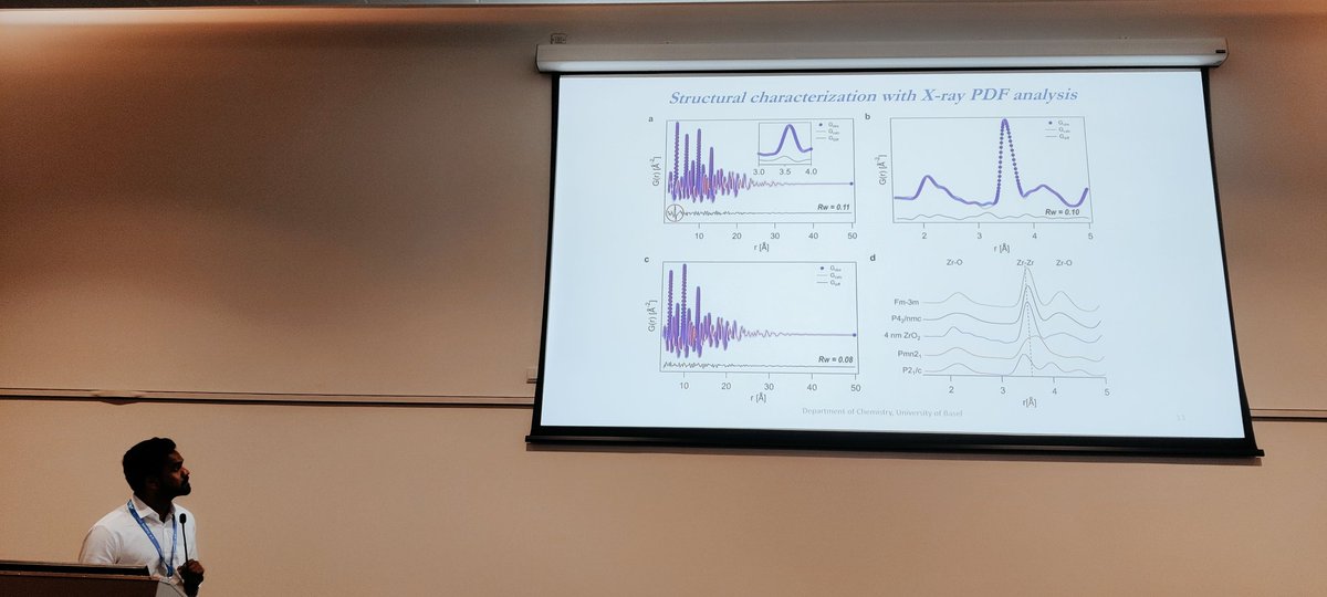 Rohan Pokratath is talking about zirconia nanocrystal synthesis and mechanisms now #UKColloids2023