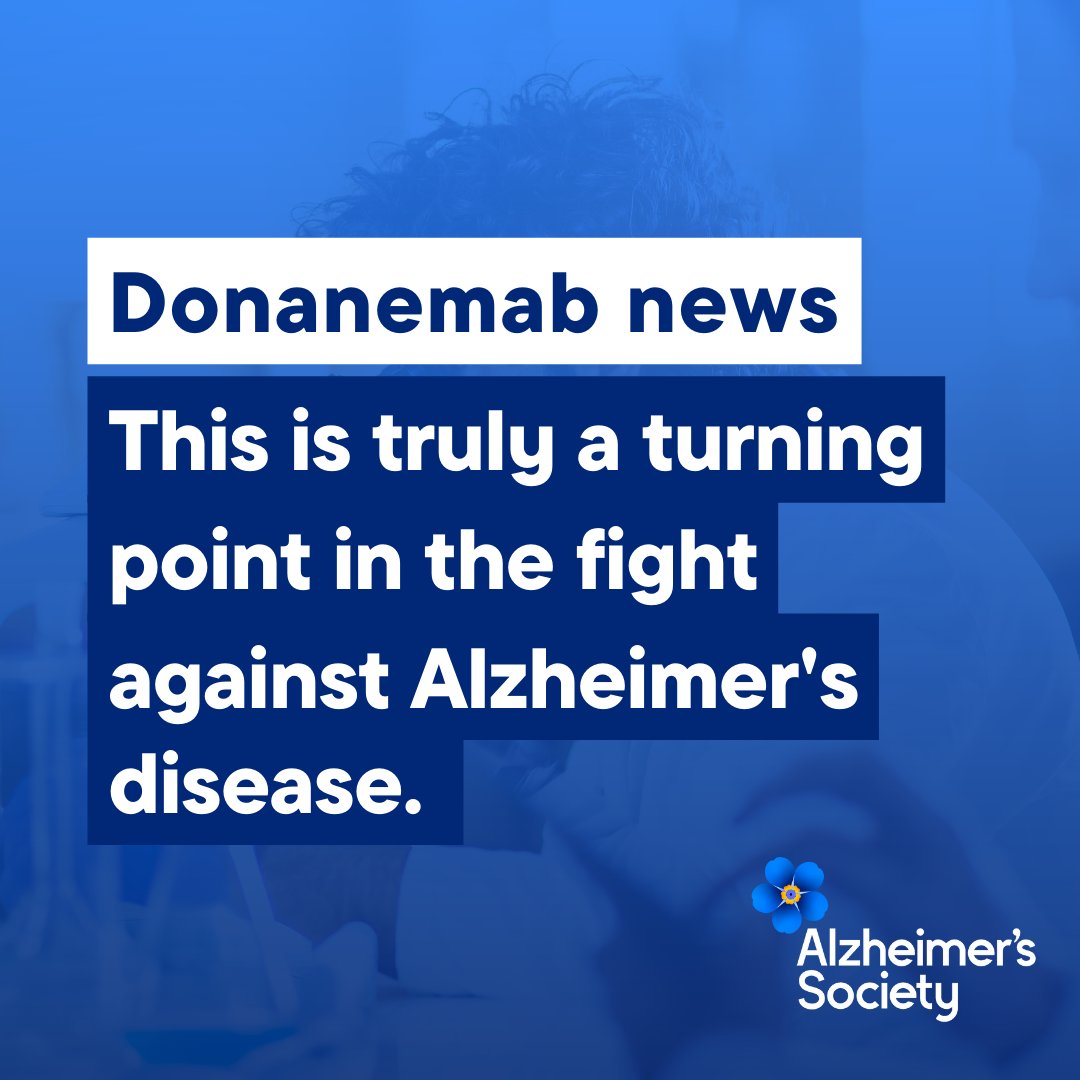 Today’s full results support what we heard about donanemab in May – the drug is able to slow down the progression of Alzheimer’s disease by more than 20%. 

This is truly a turning point in the fight against Alzheimer’s disease.   

#donanemab #AAIC23