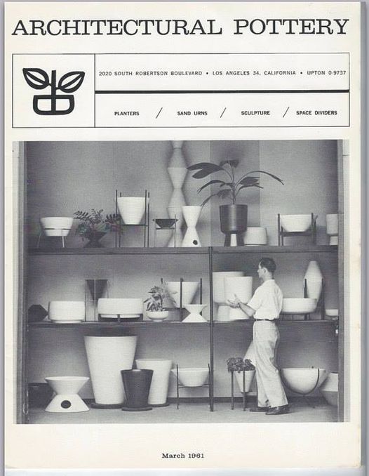 AModernLife's tweet photo. Architectural Pottery, Los Angeles (founded by Max and Rita Lawrence, 1950) https://t.co/8RNIDha9SP